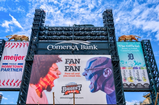 Advertisement Billboard Comerica Park