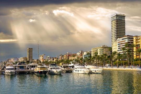 Alicante Marina and Cityscape