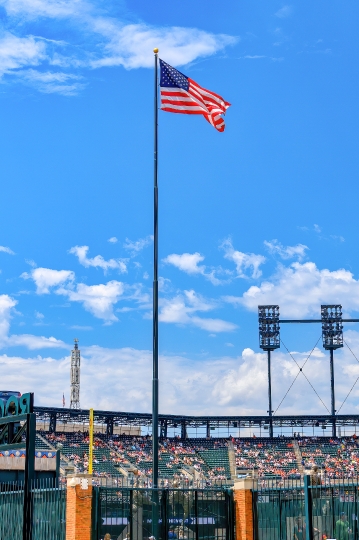 American Flag Baseball Stadium