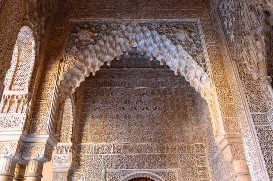 Ancient Alhambra Arch Wall