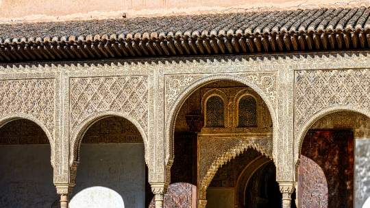 Ancient Arches in Building Porch