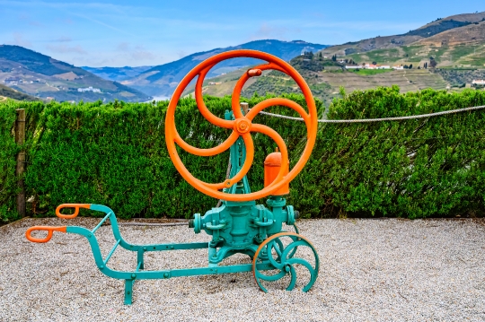 Ancient Decoration Pump In Winery