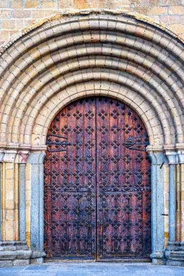 Ancient entrance door of the medieval Parish of St. Peter the Ap