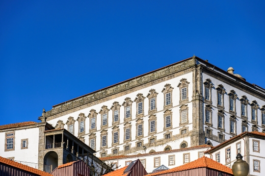 Ancient exterior architecture of the Episcopal Palace, a famous