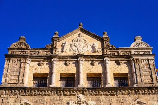 Ancient Stone Facade Building