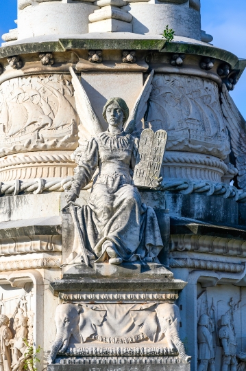 Angel Statue in Old Monument