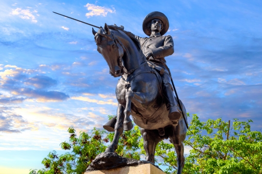 Art sculpture of Ignacio Agramonte in Camaguey, Cuba