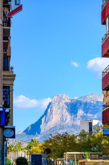 Beautiful Mountain Landscape and Cityscape