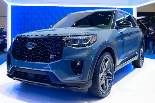 Blue Ford Explorer