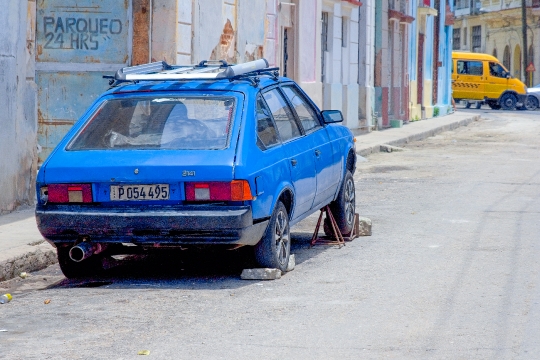 Broken Moskvitch Car