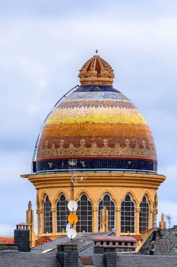 Byzantine dome of the Church of Santa Teresa and San Jose, Madri