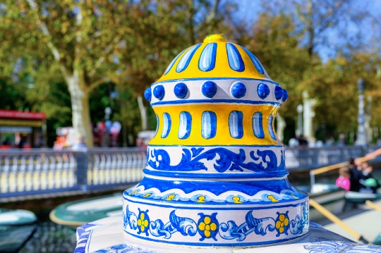 Ceramics in Plaza de Espana, Seville, Spain