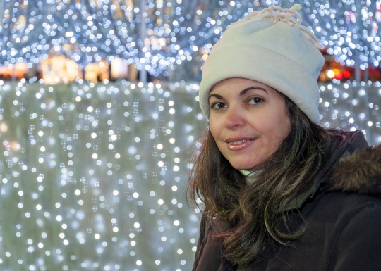 Christmas Portrait of Woman