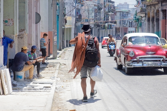 City Street Scene Havana