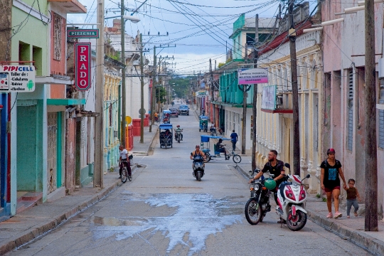 City Street Scene in Havana