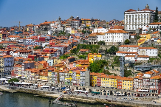 Cityscape architecture in Porto, Portugal