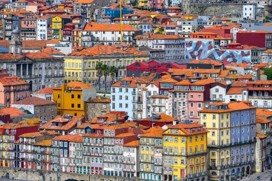 Cityscape architecture in Porto, Portugal