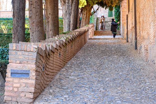 Cobblestone Corridor Architecture