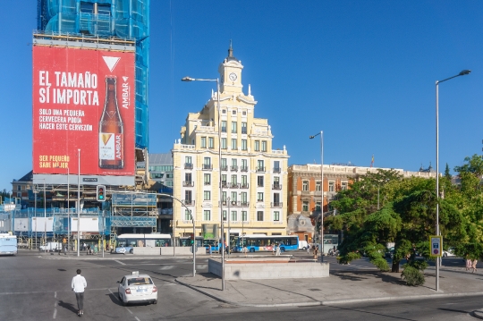 Colon Square In Madrid