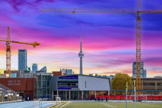 Construction Crane Cityscape Toronto