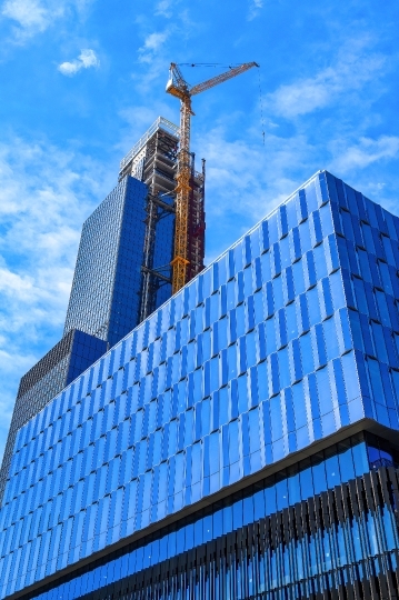 Construction Site Skyscraper Detroit