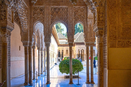 Courtyard Porch Alhambra Spain