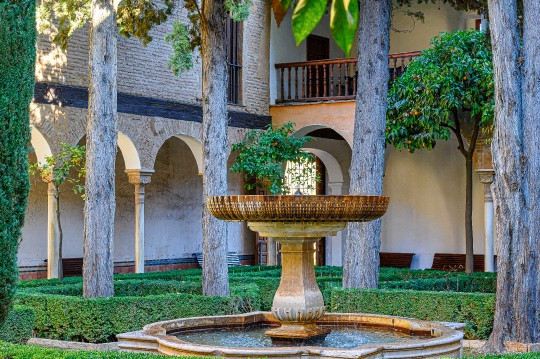 Courtyard Stone Fountain