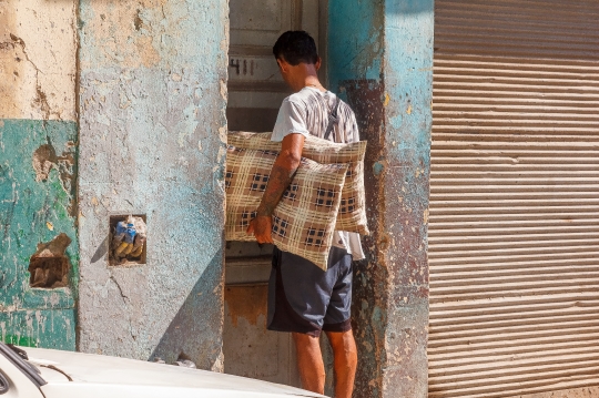 Cuban Man In ATM