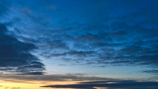 Dark blue morning sky