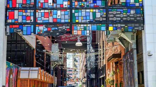 Decoration Stained Glass Alleyway