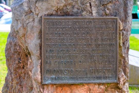 Dionisio de la Huerta Information Plaque