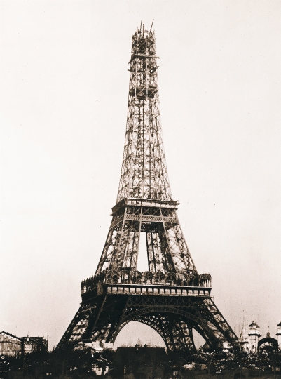 Eiffel Tower Under Construction