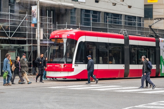 Electric Streetcar in Toronto