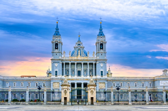 Facade Building Almudena Cathedral