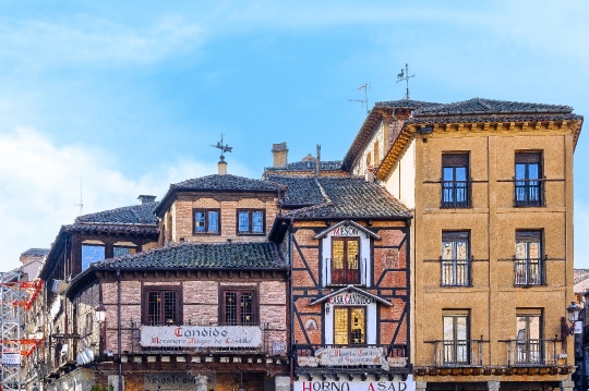 Facade of Buildings in Segovia