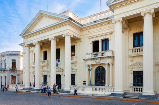 Facade of the Jose Marti Public Library