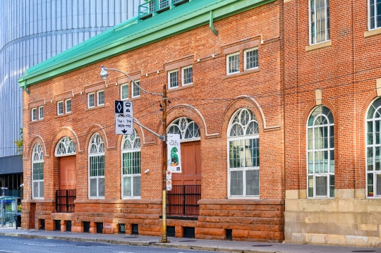 Facade of the Toronto Hydro-Electric Dynamo House, a heritage bu