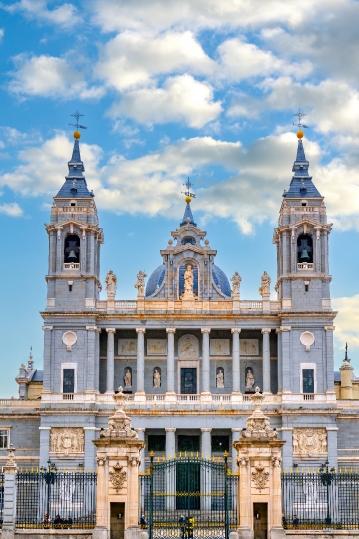 Facade Royal Almudena Cathedral