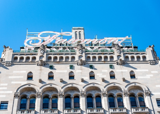 Fairmont hotel sign, Toronto, Canada