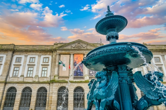 Fountain of Lions in Porto