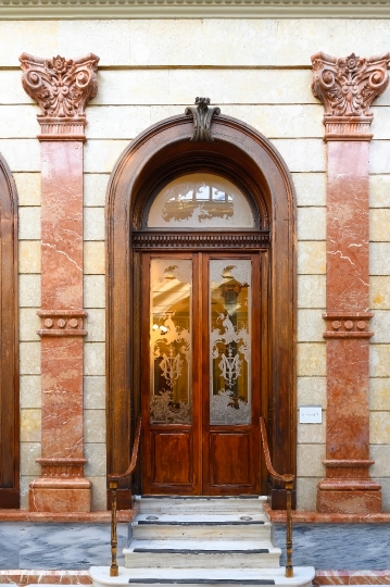 Front View of Ancient Door