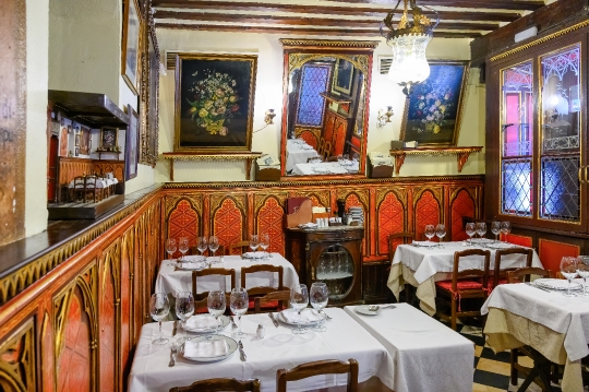 Furniture in Botin Restaurant Dining Room