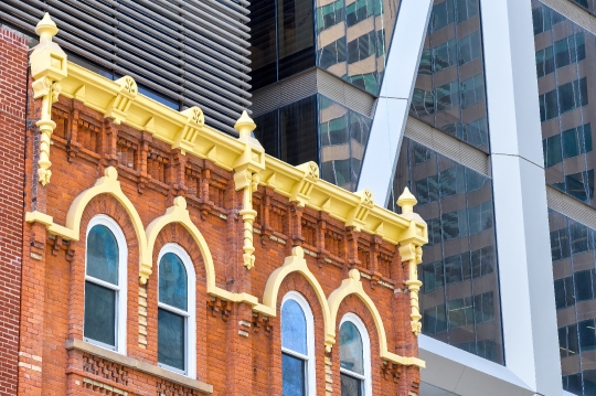 Heritage Building Contrast Skyscraper