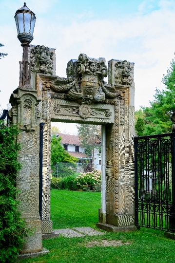 Highly Decorated Stone Gate