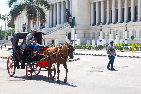 Horse Drawn Carriage in El Capitolio 