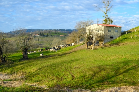 House on a Hill in the Spanish Countryside