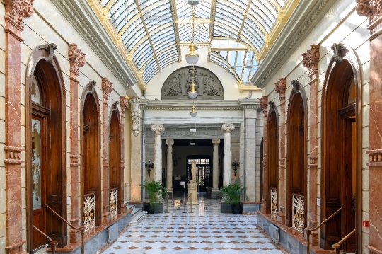 Interior architecture of courtyard