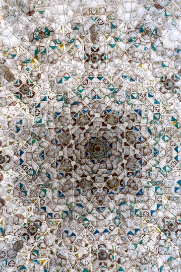 Intricate Tile Ceiling in Dome