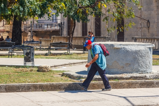 Lifestyle of Cuban Senior Man