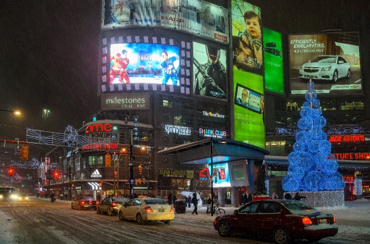 Lights in Yonge-Dundas Square